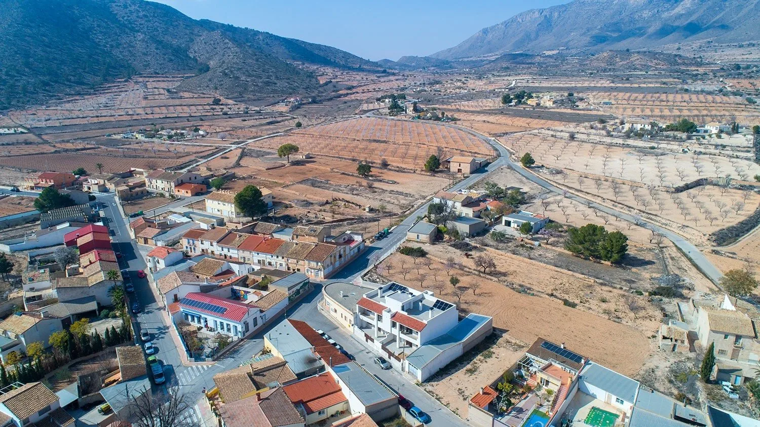 La Canalosa et la vallée du Hondón vues du ciel